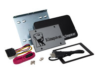 Kingston UV500 Desktop/Notebook upgrade kit - SSD - chiffré - 1.92 To - interne - 2.5" (dans un support de 3,5") - SATA 6Gb/s - AES 256 bits - Self-Encrypting Drive (SED), TCG Opal Encryption 2.0 SUV500B/1920G