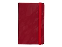 Case Logic SureFit Folio - Étui à rabat pour tablette - polyester - rouge, boxcar - 7" CBUE1207 BOXCAR