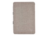 Case Logic SnapView Folio - Boîtier de protection pour tablette - polyester, polycarbonate - taupe - pour Apple iPad mini 2 (2e génération) FSI1082M