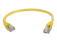 C2G Cat5e Booted Shielded (STP) Network Patch Cable - Cordon de raccordement - RJ-45 (M) pour RJ-45 (M) - 2 m - STP - CAT 5e - Moulé - jaune 83811