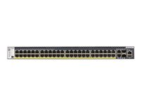 NETGEAR M4300-52G-PoE+ - Commutateur - C3 - Géré - 2 x 10/100/1000/10000 + 2 x 10 Gigabit SFP+ + 48 x 10/100/1000 (PoE+) - flux d'air de l'avant vers l'arrière - Montable sur rack - PoE+ (860 W) GSM4352PB-100NES