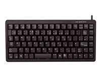 CHERRY Compact-Keyboard G84-4100 - Clavier - PS/2, USB - Français - noir G84-4100LCMFR-2