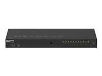 NETGEAR M4250-10G2XF-PoE++ - Commutateur - C3 - Géré - 10 x 10/100/1000 (8 PoE++) + 2 x 10 Gigabit SFP+ - flux d'air côte à côte - Montable sur rack - PoE++ (720 W) GSM4212UX-100EUS