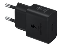 Samsung EP-T2510N - Adaptateur secteur - 25 Watt - 3 A - PD 3.0, SFC, PD/PPS (24 pin USB-C) - sur le câble : USB-C - noir EP-T2510NBEGEU