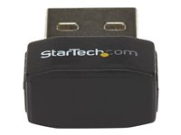 StarTech.com Adaptateur USB WiFi - AC600 - Adaptateur réseau sans fil nano bi-bande 802.11ac 1T1R - 2,4 GHz / 5 GHz (USB433ACD1X1) - Adaptateur réseau - USB 2.0 - Wi-Fi 5 - noir USB433ACD1X1
