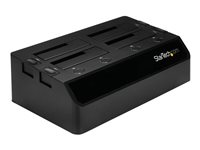 StarTech.com 4-Bay USB 3.0 to SATA Hard Drive Docking Station, USB Hard Drive Dock, External 2.53.5 SATA III (6Gbps) SSDHDD Docking Station, Hot-Swappable Hard Drive Bay - Dual 40mm Fans, Top-Loading - Boîtier de stockage - 4 Baies (SATA-600) - pour P/N: SVA12DN4NEUA SDOCK4U33