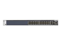 NETGEAR M4300-28G - Commutateur - C3 - Géré - 2 x 10/100/1000/10000 + 2 x 10 Gigabit SFP+ + 24 x 10/100/1000 - flux d'air de l'avant vers l'arrière - Montable sur rack GSM4328S-100NES