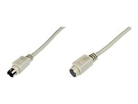 Uniformatic - Rallonge de câble de clavier / souris - PS/2 (M) pour PS/2 (F) - 3 m 12963
