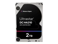 WD Ultrastar DC HA210 HUS722T2TALA604 - Disque dur - 2 To - interne - 3.5" - SATA 6Gb/s - 7200 tours/min - mémoire tampon : 128 Mo 1W10002
