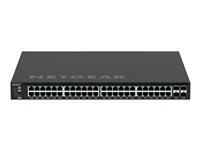 NETGEAR M4350-48G4XF - Commutateur - C3 - Géré - 48 x 10/100/1000 (PoE+) + 4 x 10 Gigabit SFP+ - flux d'air de l'avant vers l'arrière - Montable sur rack - PoE+ (1440 W) GSM4352-100NES