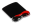 Kensington Duo Gel Mouse Pad Wrist Rest - Tapis de souris avec repose-poignets - noir, rouge - Conformité TAA