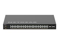 NETGEAR M4350-40X4C - Commutateur - C3 - Géré - 40 x 100/1000/2.5G/5G/10GBase-T (PoE++) + 4 x 40/100 Gigabit QSFP28 - flux d'air de l'avant vers l'arrière - Montable sur rack - PoE++ (196 W) XSM4344C-100NES